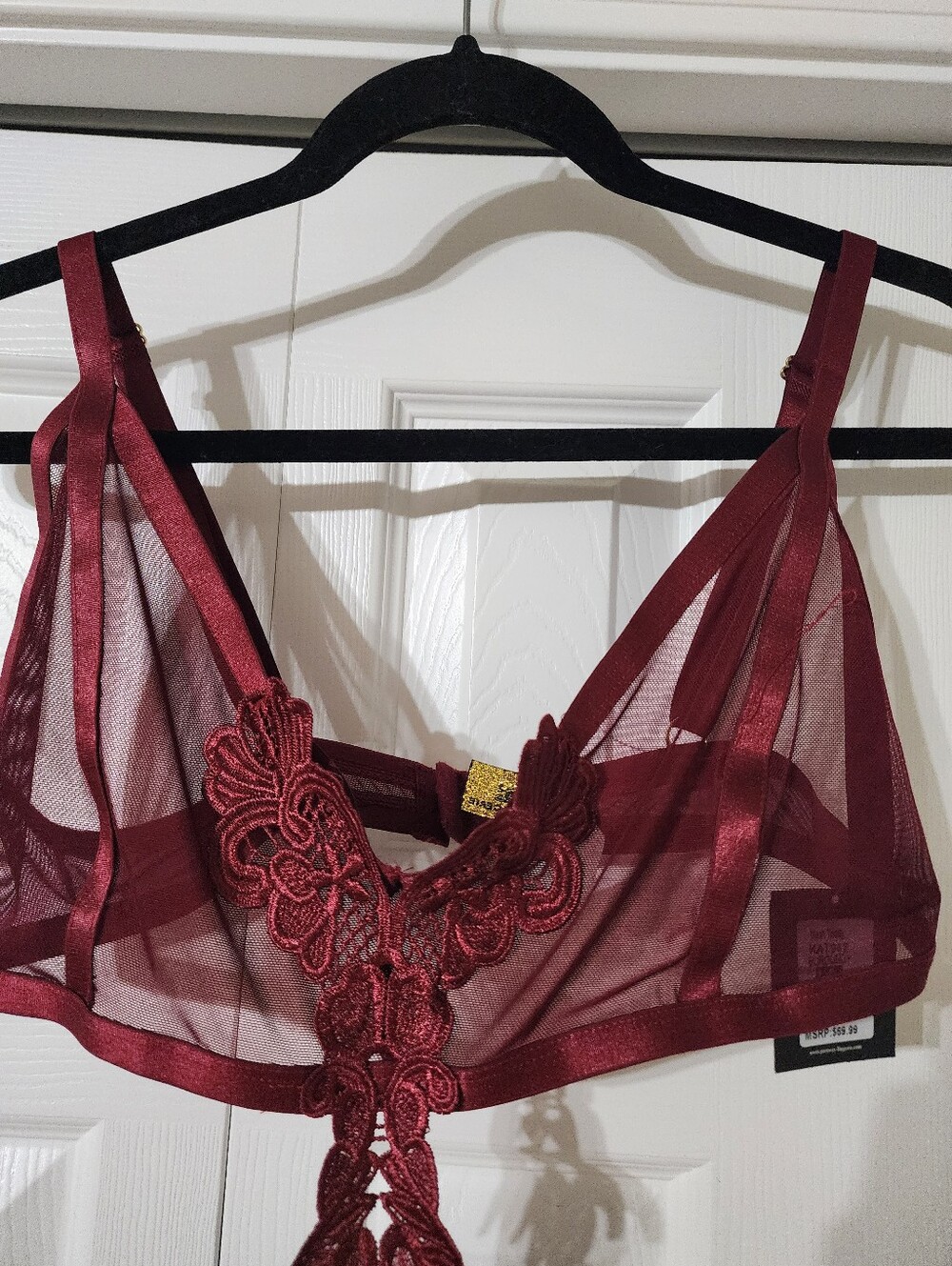 Lingerie Onesie Floral Lace - Picture 4 of 5